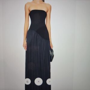 Elegant Black Strapless Dress